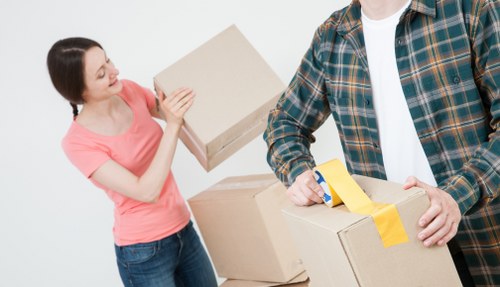 Local home move planning in St Johns Wood with boxes and furniture