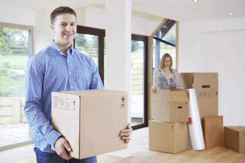 Professional movers completing a St Johns Wood apartment relocation