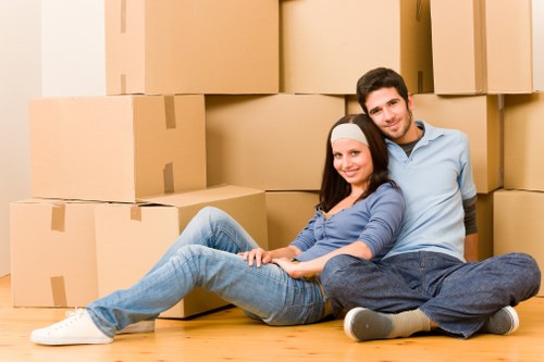 Careful furniture handling during flat removals in St Johns Wood