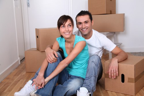 Efficient commercial move setup and unloading at a Stjohnswood business premises