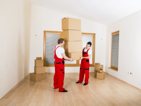Careful loading of furniture into a van in St John’s Wood