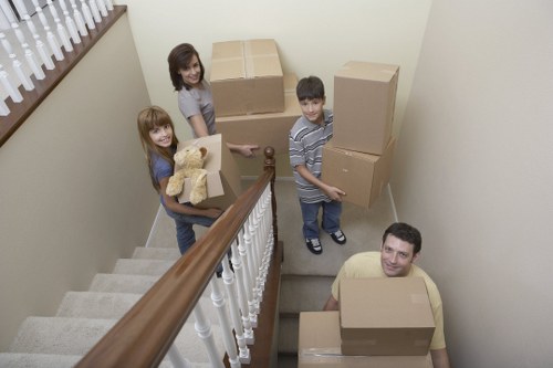 Organised moving day checklist and prepared boxes for a Stjohnswood relocation